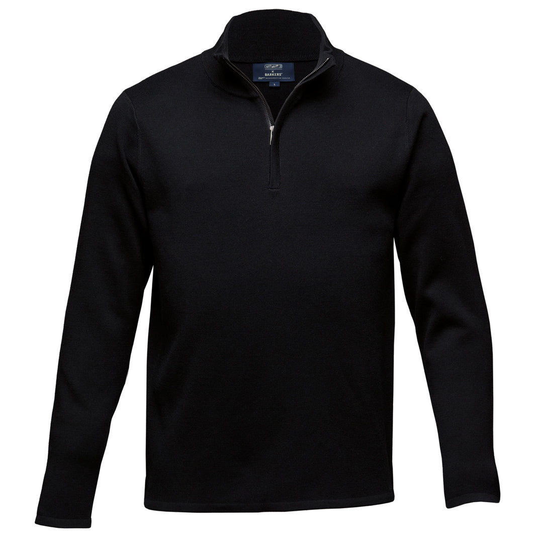 Barkers The Highlander ZQ Merino Jumper | Mens Black Outerwear