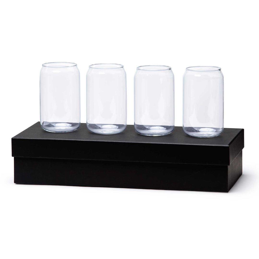 Po 'Di Fame The Glass Can 4 Piece Set Glass Serveware