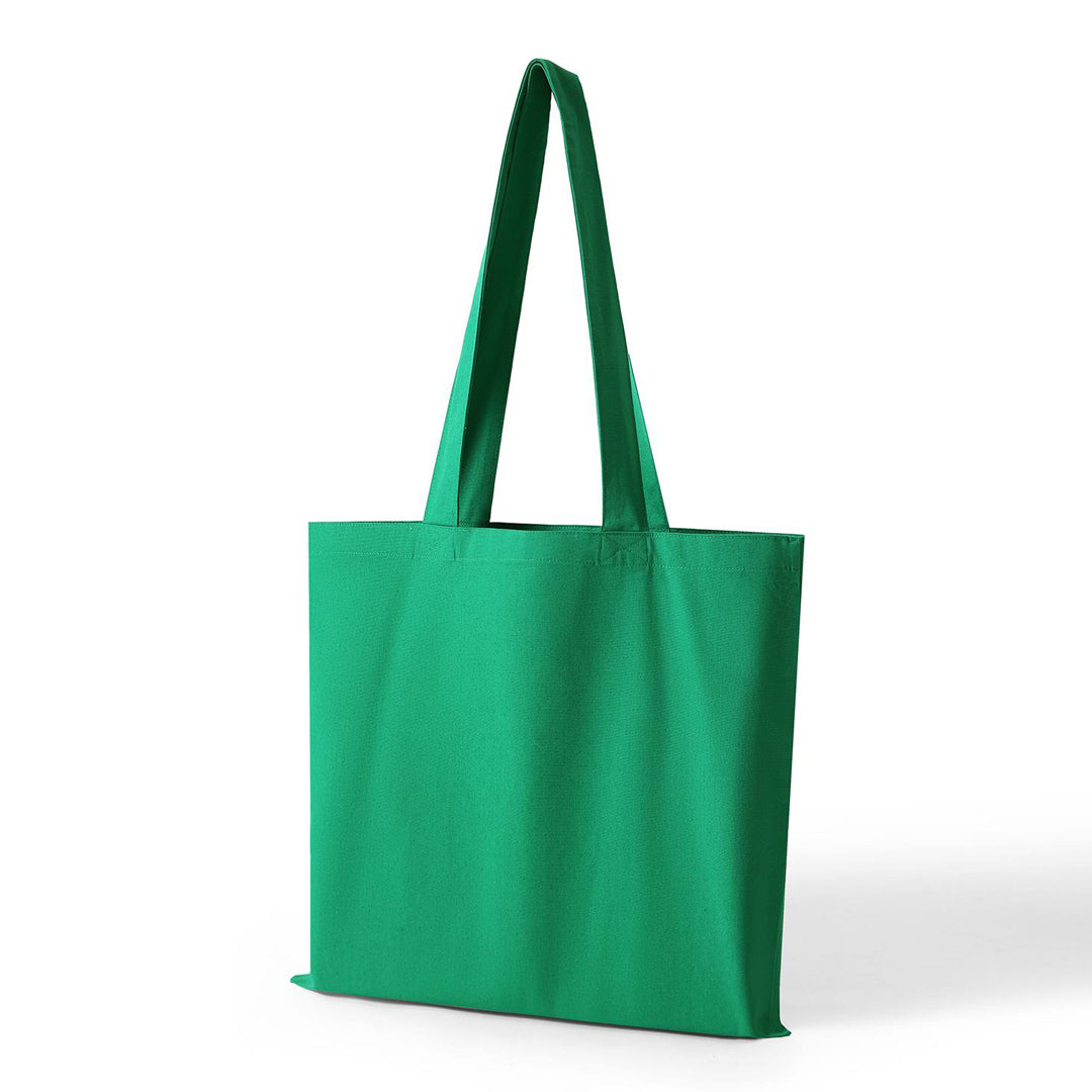 Ramo The Cotton Canvas Tote Bag with Zippered Pocket Kelly Green Shopping Totes
