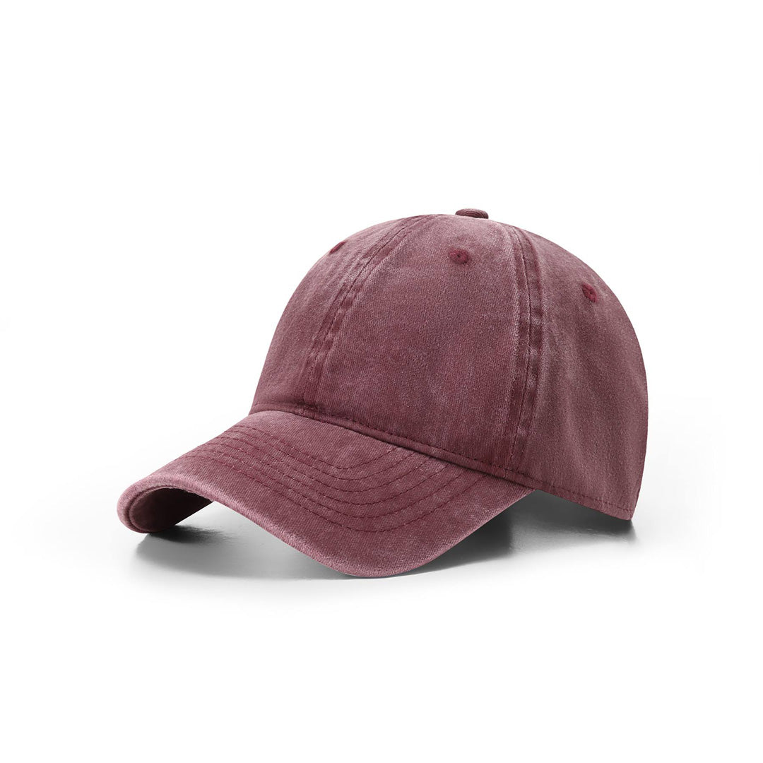 Ramo The Washed Cotton Drill Cap | 6 Panel Maroon Headwear