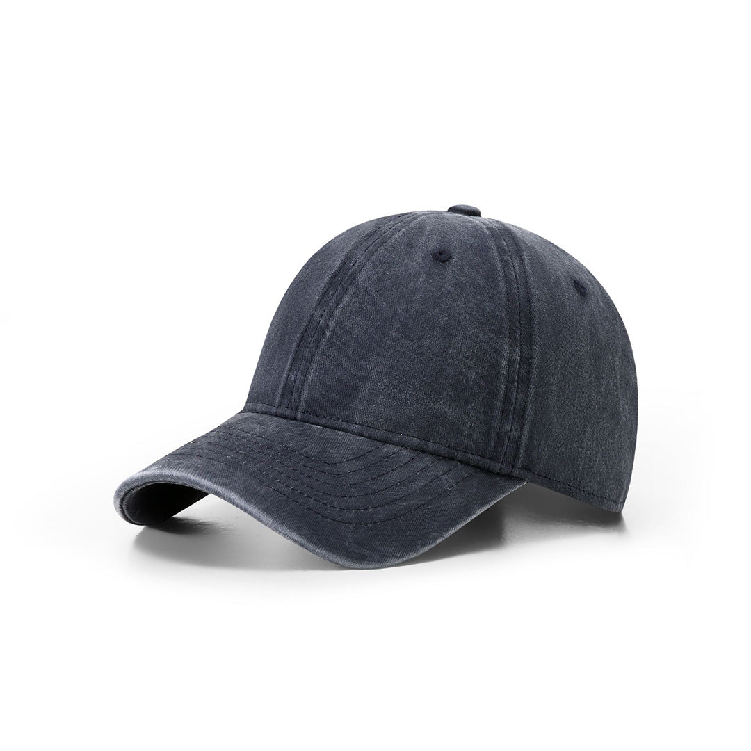 Ramo The Washed Cotton Drill Cap | 6 Panel Navy Headwear