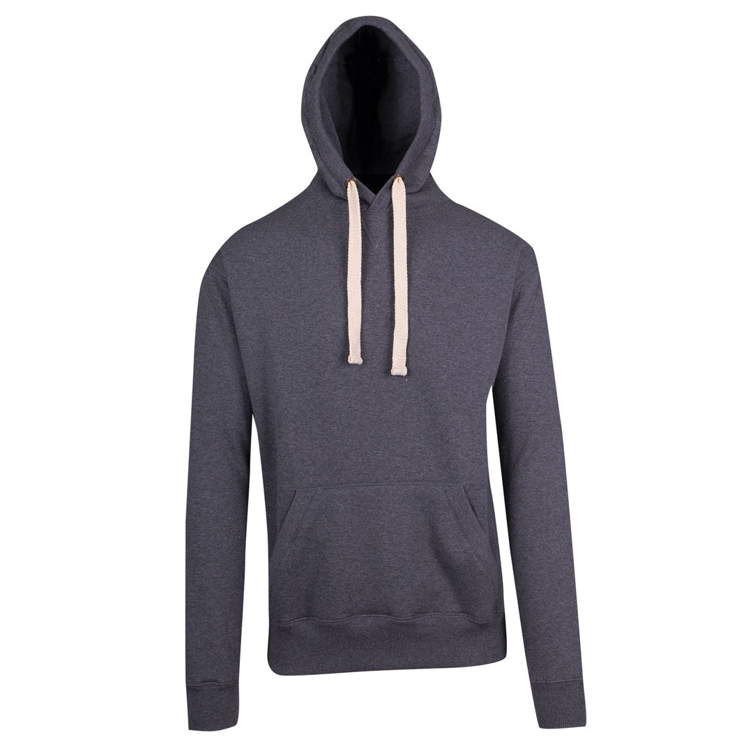 Ramo The Brushed Heavy Fleece Pull On Hoodie | Mens Charcoal Marle Hoodie