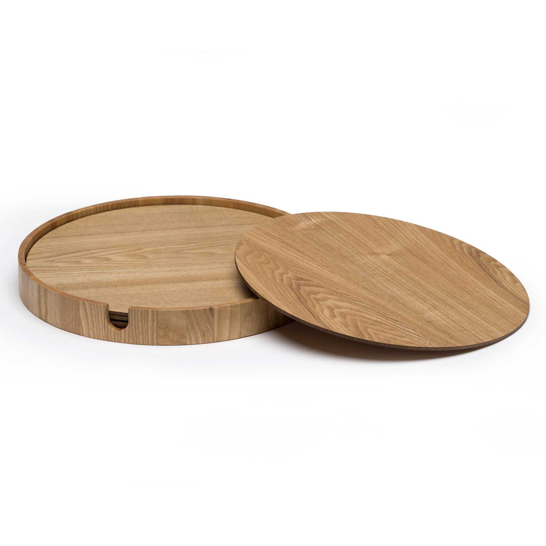 Po 'Di Fame The Epicure 7 Piece Serving Set Wood Serveware