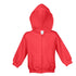 Ramo The Kangaroo Pocket Zip Hoodie | Babies Coral Red Outerwear