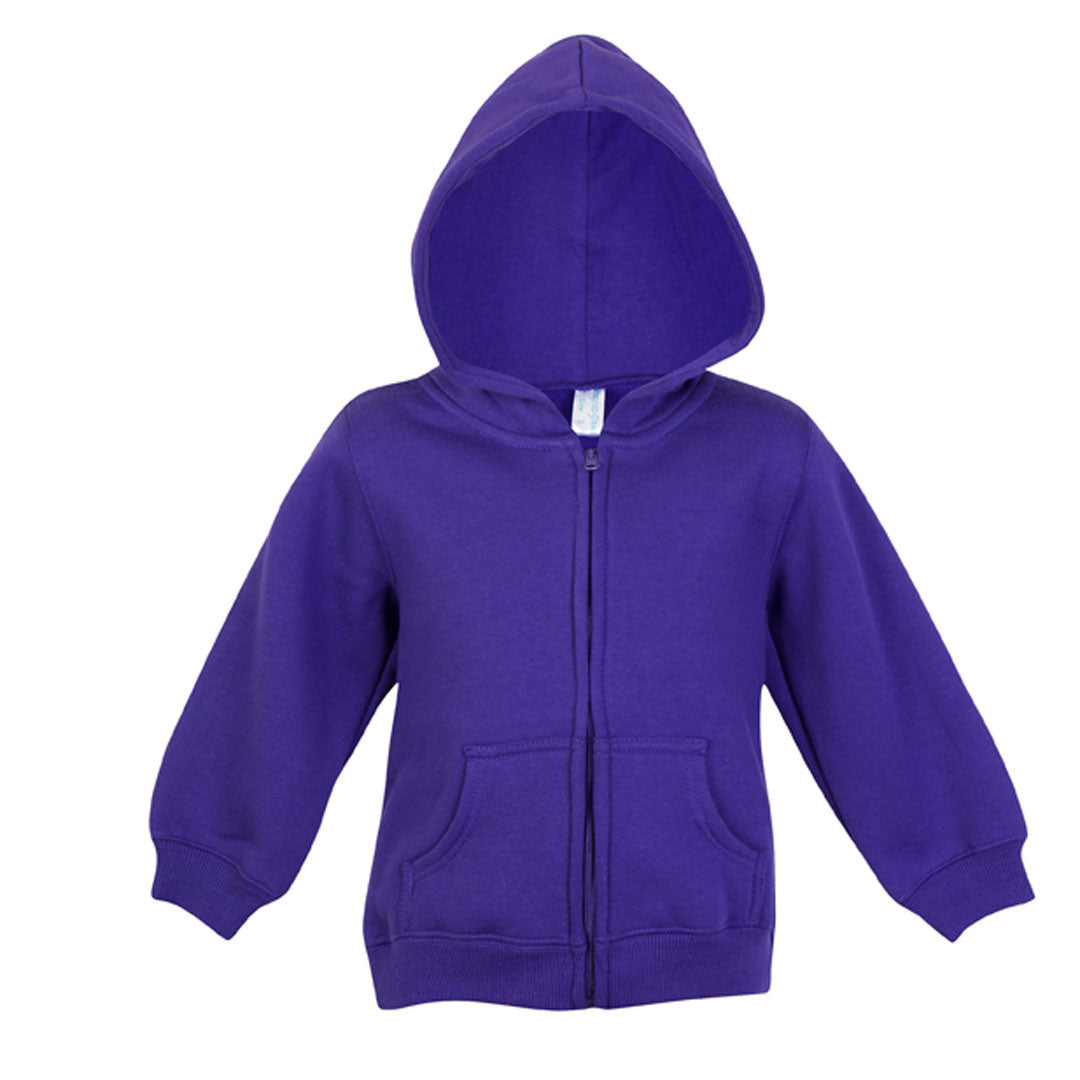 Ramo The Kangaroo Pocket Zip Hoodie | Babies Grape Outerwear