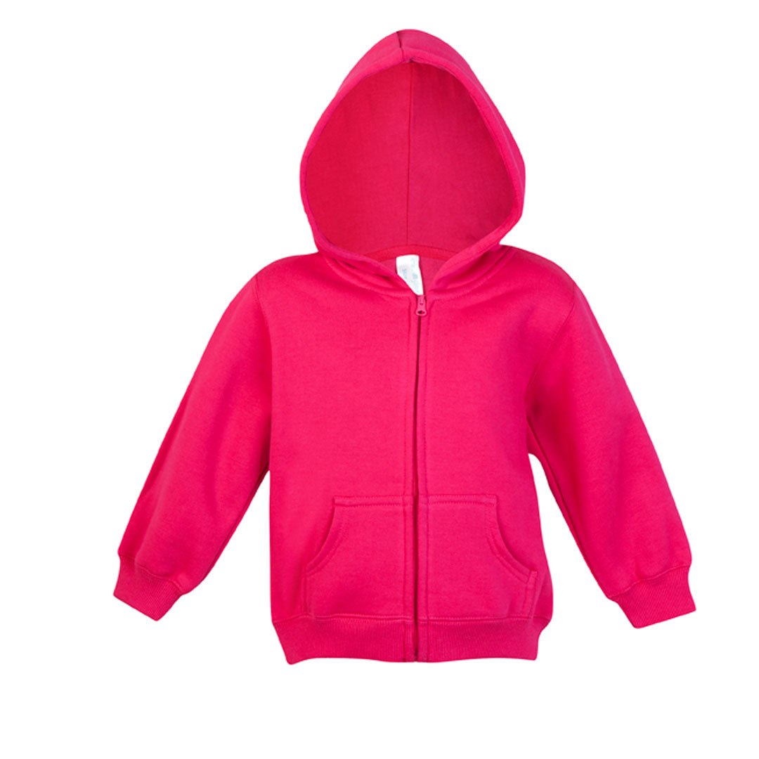 Ramo The Kangaroo Pocket Zip Hoodie | Babies Hot Pink Outerwear