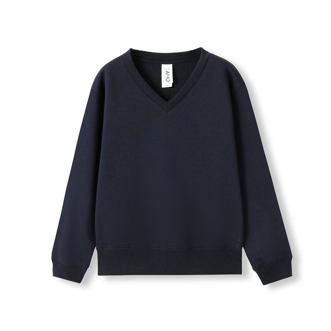 Ramo The V Neck Fleece Jumper | Kids Navy Outerwear