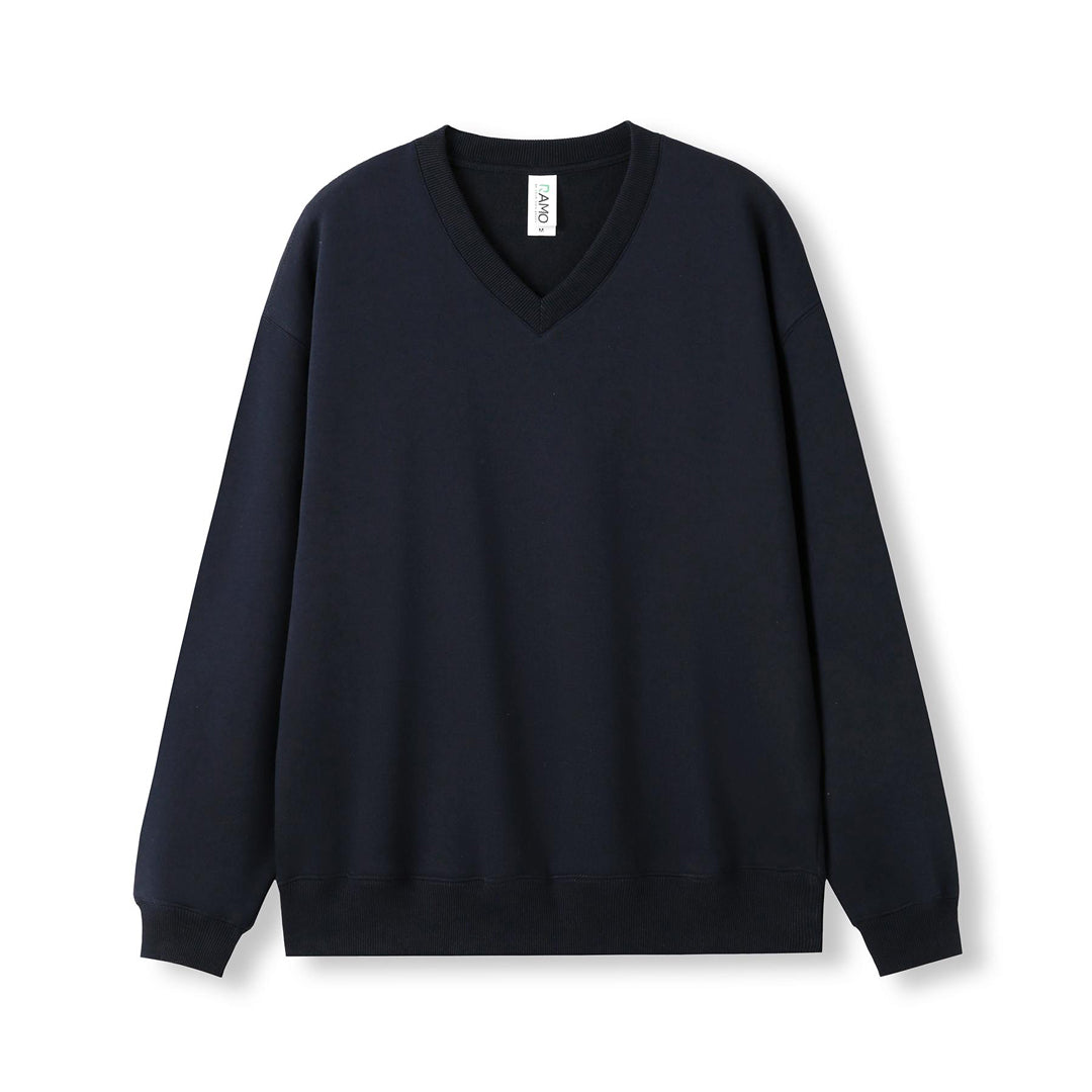 Ramo The V Neck Fleece Jumper | Mens Navy Outerwear