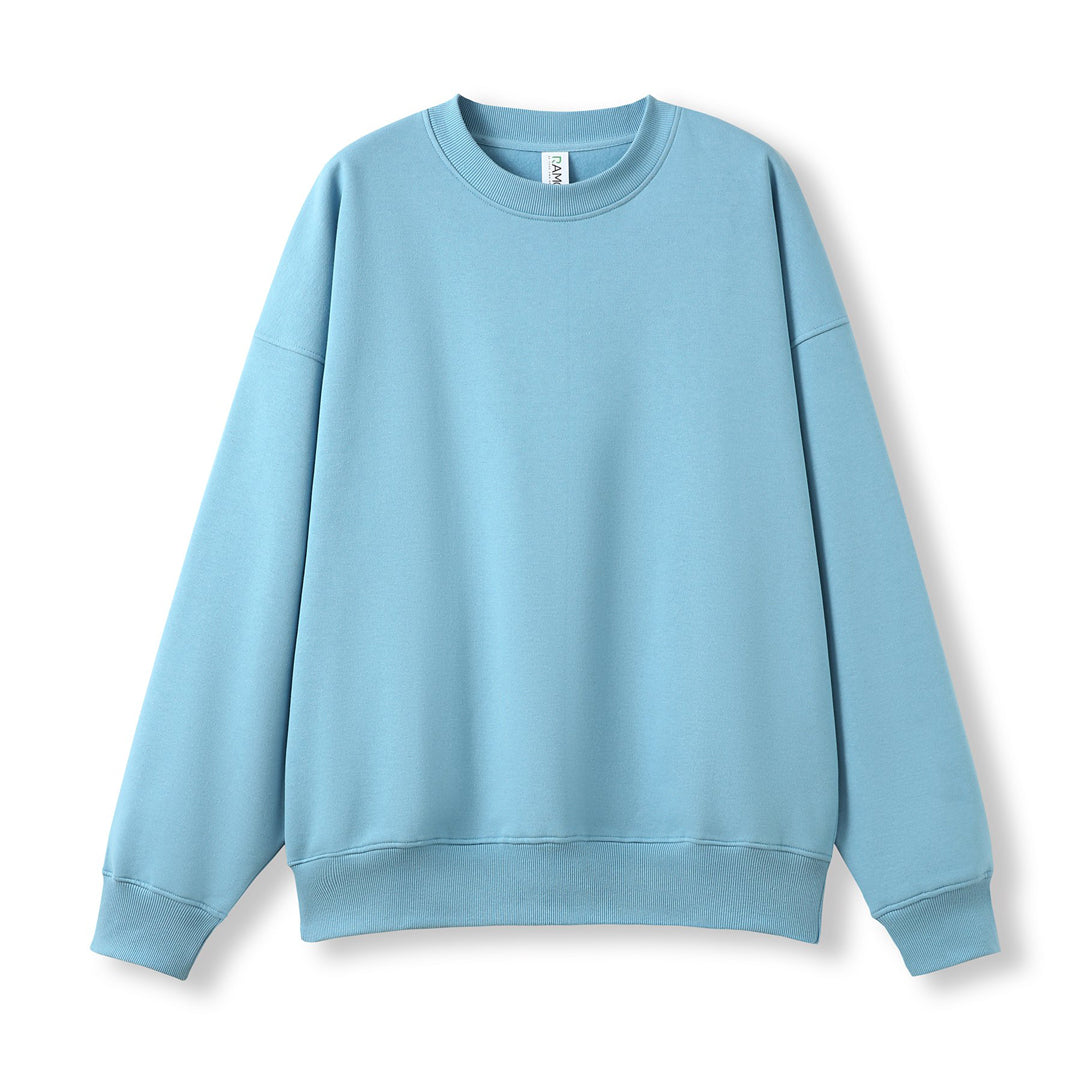 Ramo The Easy Fit Crew Neck Fleece Jumper | Adults Pale Blue Outerwear