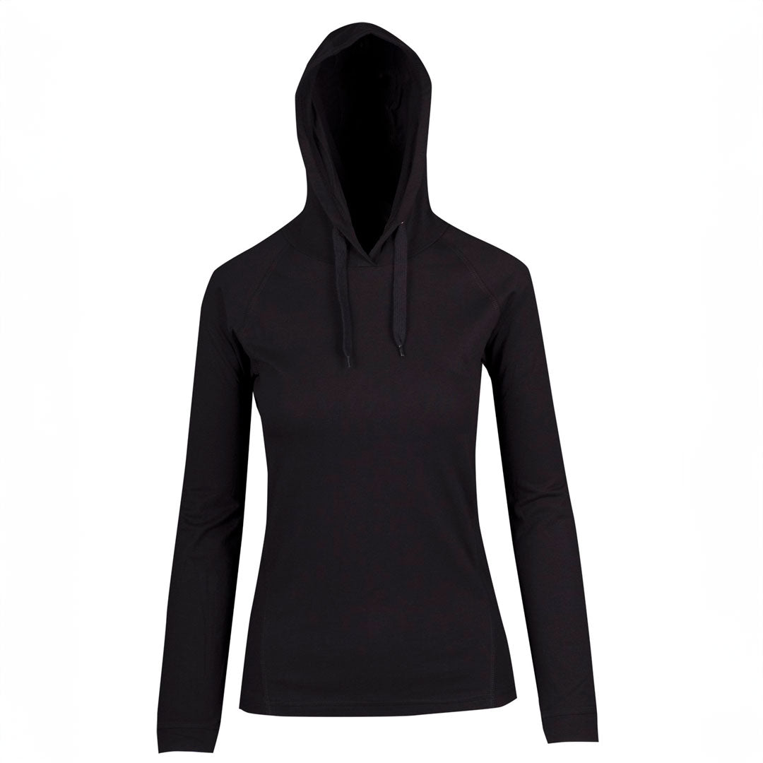 Ramo The Fusion T-shirt Hoodie | Ladies Black Shirts & Tops