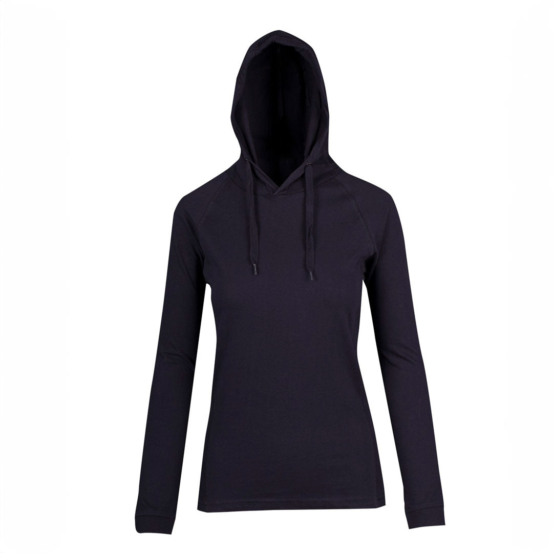 Ramo The Fusion T-shirt Hoodie | Ladies Navy Shirts & Tops
