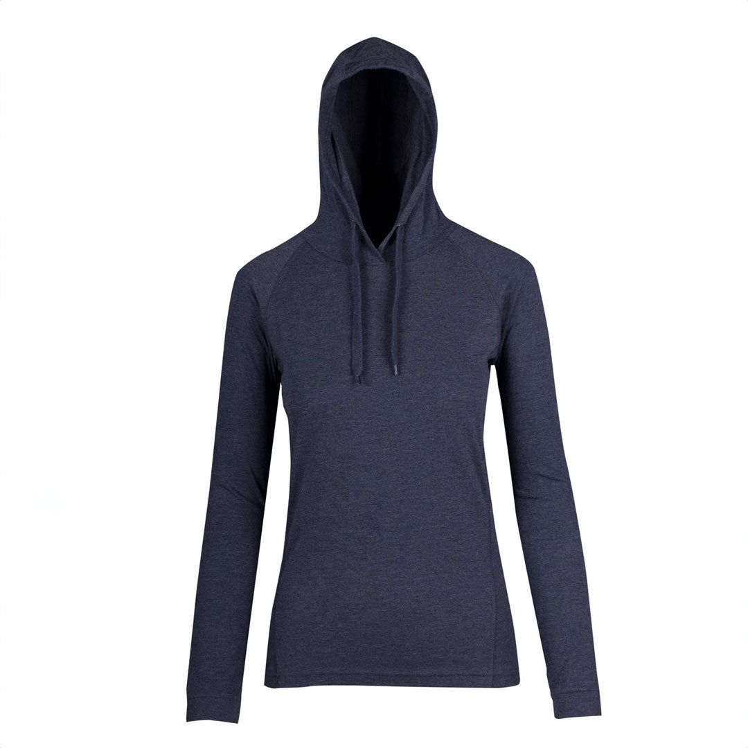 Ramo The Fusion T-shirt Hoodie | Ladies Navy Marle Shirts & Tops