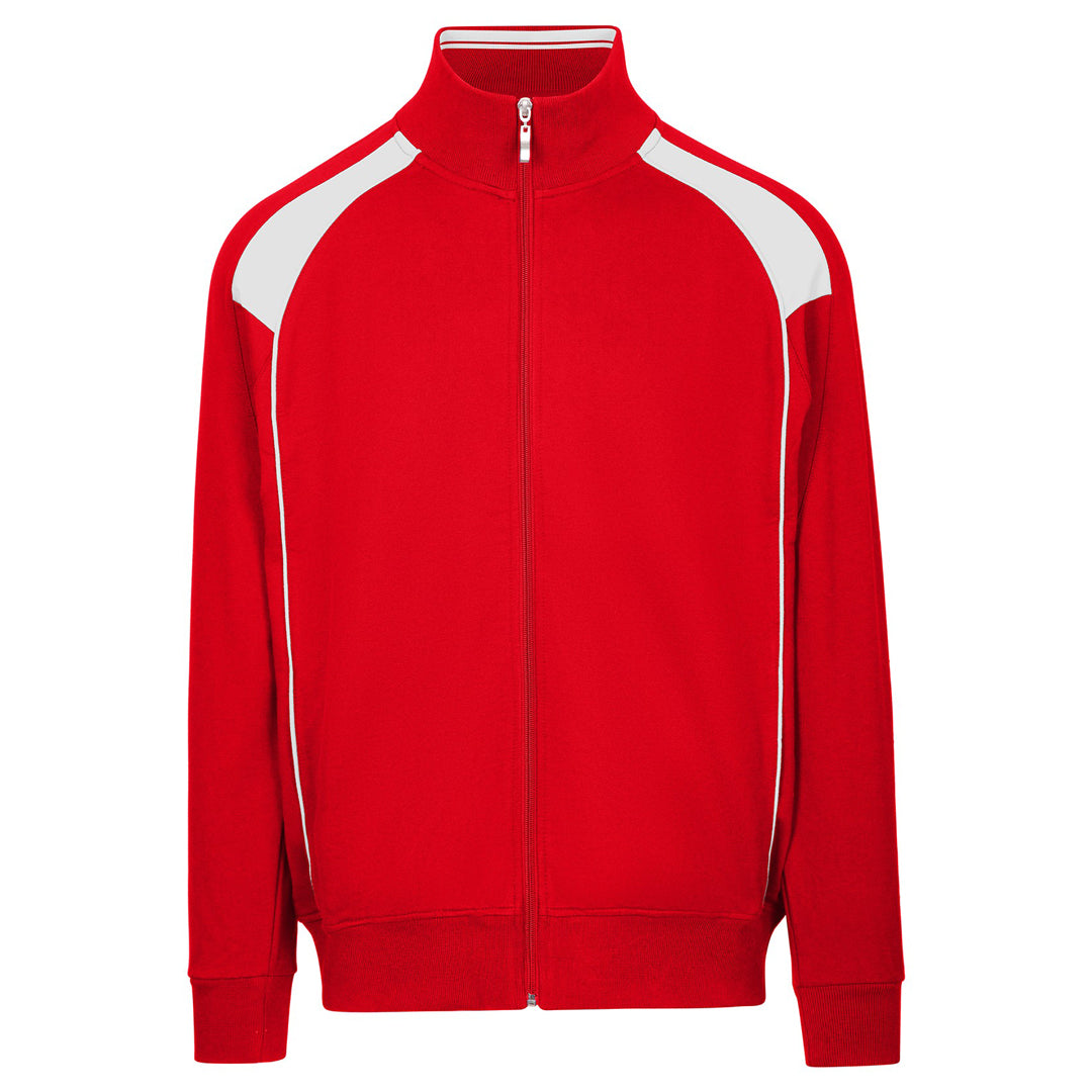 Ramo The Unbrushed Contrast Jacket | Mens Red/White Outerwear