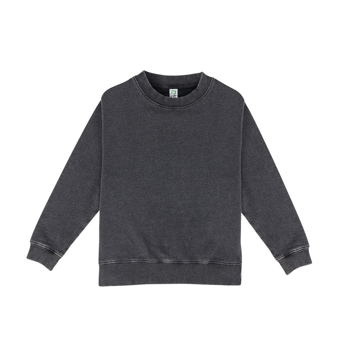 Ramo The Stone Wash Sweatshirt | Kids Black Shirts & Tops