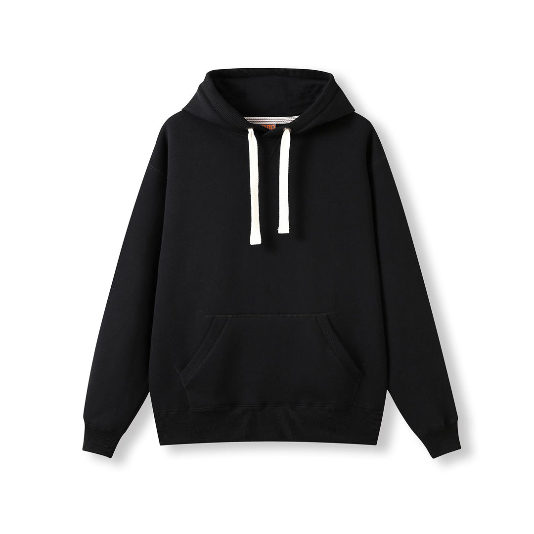 Ramo The Brushed Heavy Fleece Pull On Hoodie | Mens Black Hoodie