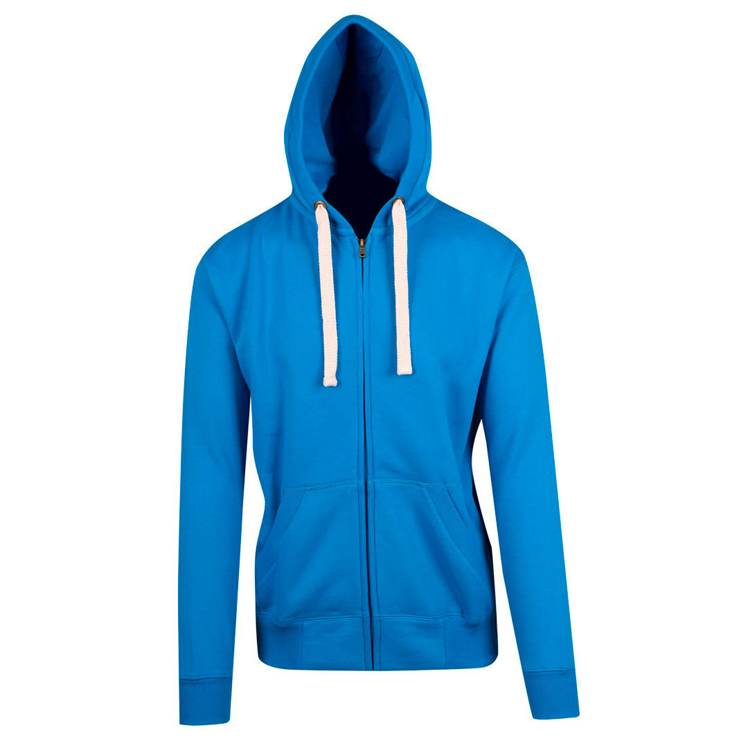 Ramo The Brushed Heavy Fleece Zip Hoodie | Men Azure Hoodie