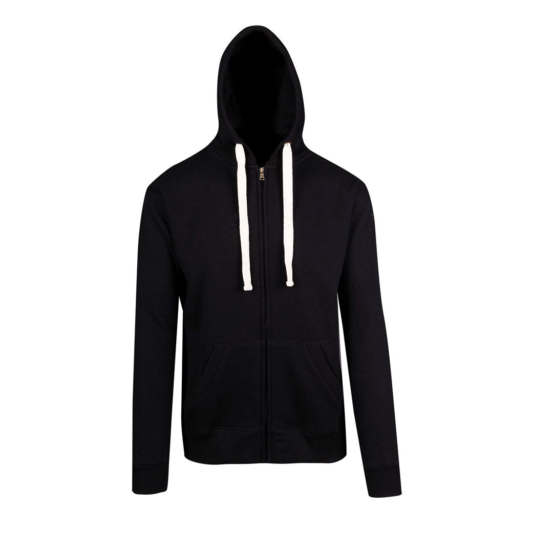Ramo The Brushed Heavy Fleece Zip Hoodie | Men Black Hoodie