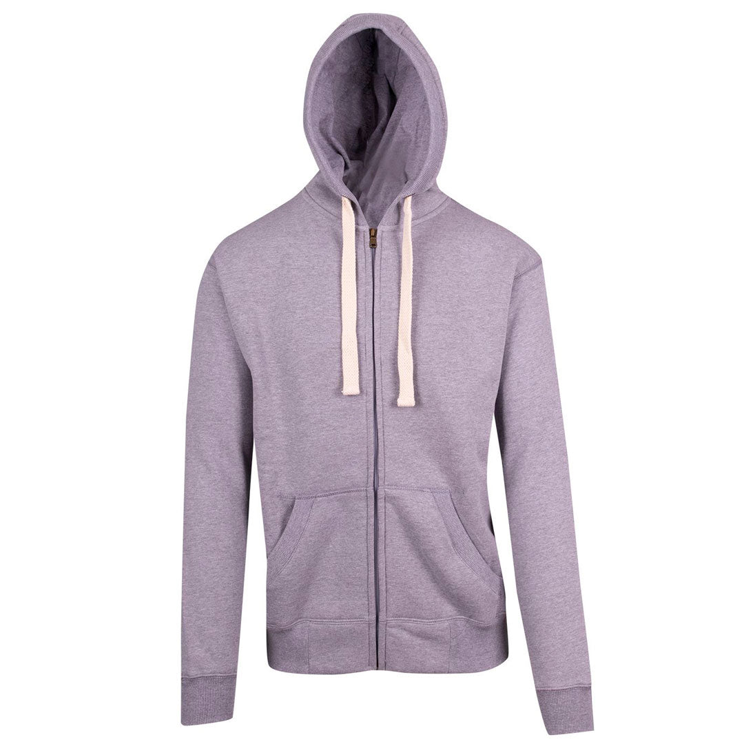Ramo The Brushed Heavy Fleece Zip Hoodie | Men Grey Marle Hoodie