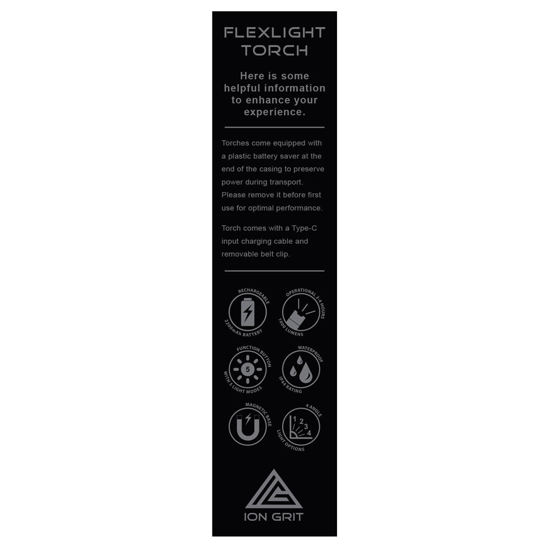 Ion Grit The Flex Light Torch Outdoor Games
