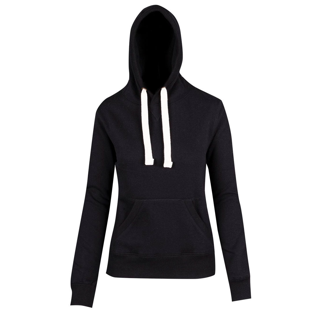 Ramo The Brushed Heavy Fleece Pull On Hoodie | Ladies Black Hoodie