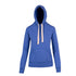Ramo The Brushed Heavy Fleece Pull On Hoodie | Ladies Blue Marle Hoodie