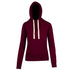 Ramo The Brushed Heavy Fleece Pull On Hoodie | Ladies Maroon Hoodie