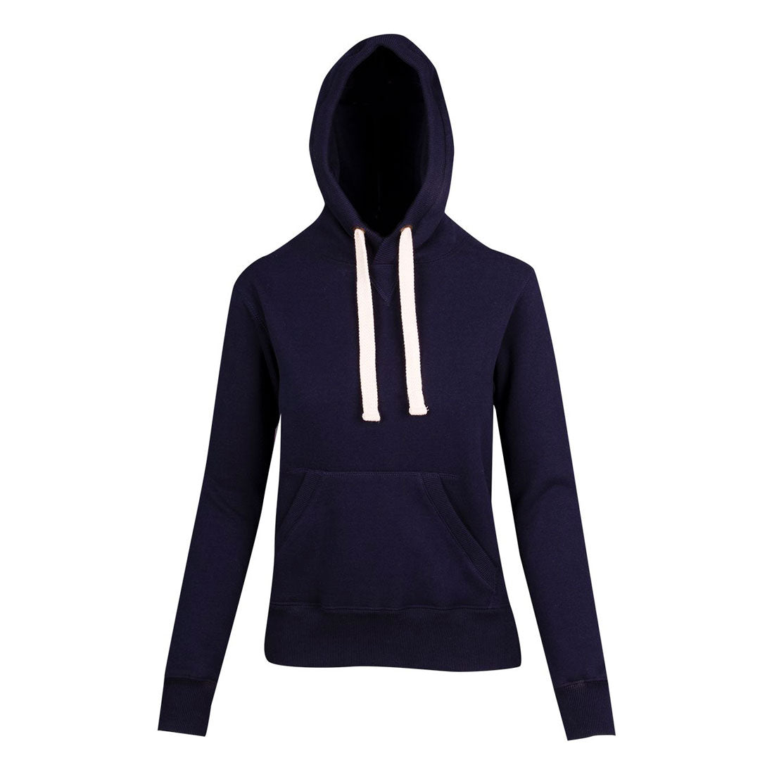 Ramo The Brushed Heavy Fleece Pull On Hoodie | Ladies Navy Hoodie