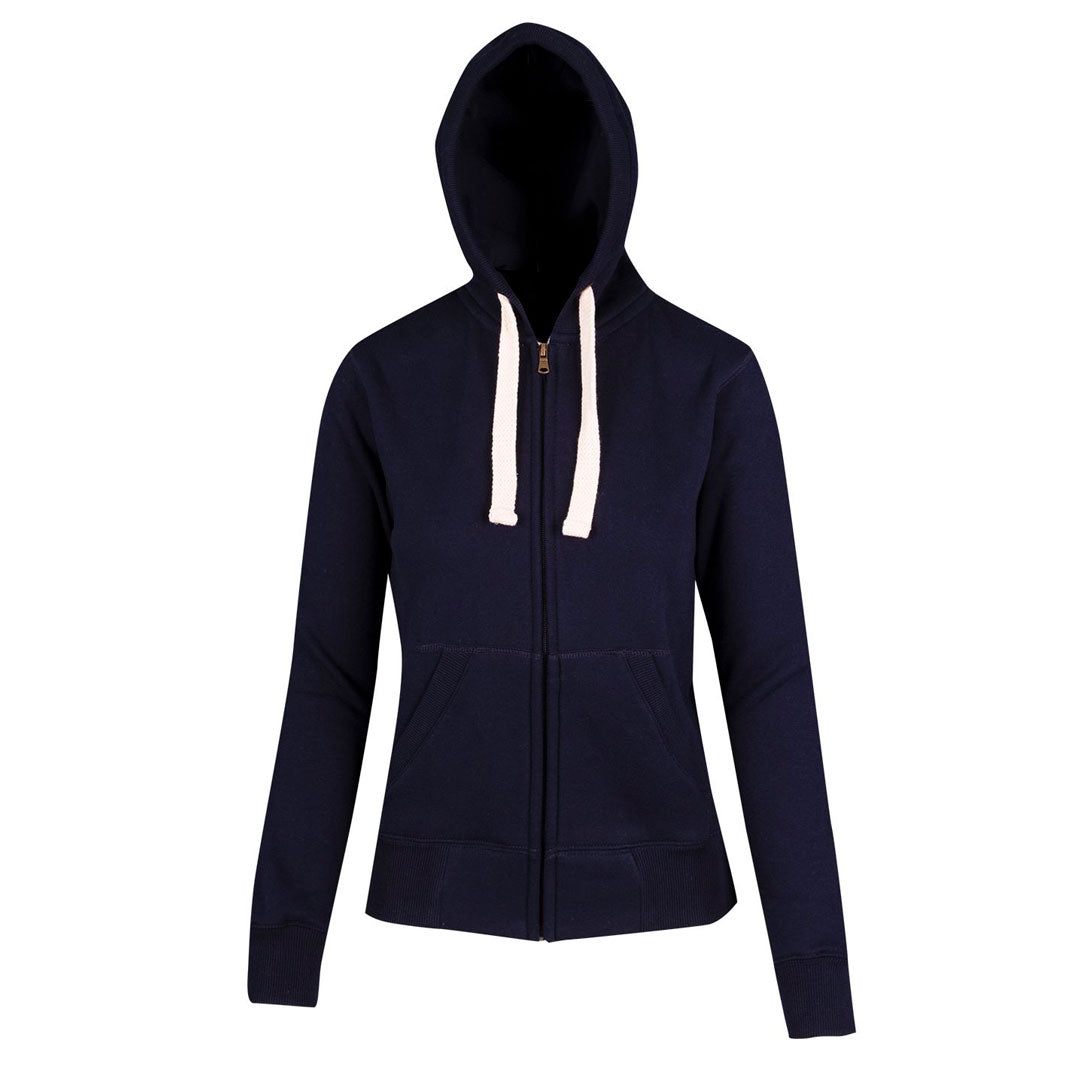 Ramo The Brushed Heavy Fleece Zip Hoodie | Ladies Navy Hoodie