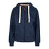 Ramo The Brushed Heavy Fleece Zip Hoodie | Ladies Navy Marle Hoodie