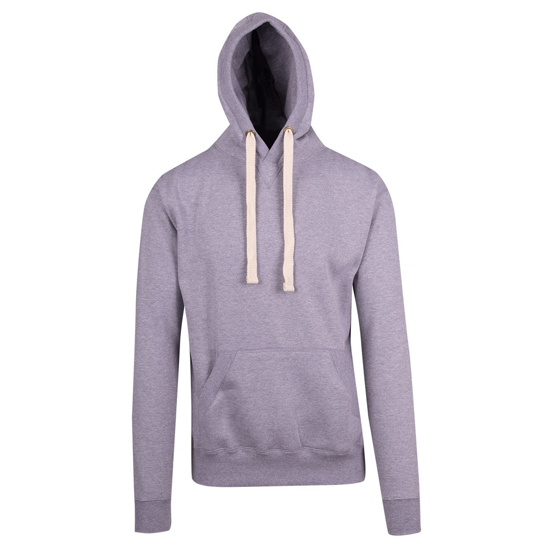Ramo The Brushed Heavy Fleece Pull On Hoodie | Mens Grey Marle Hoodie