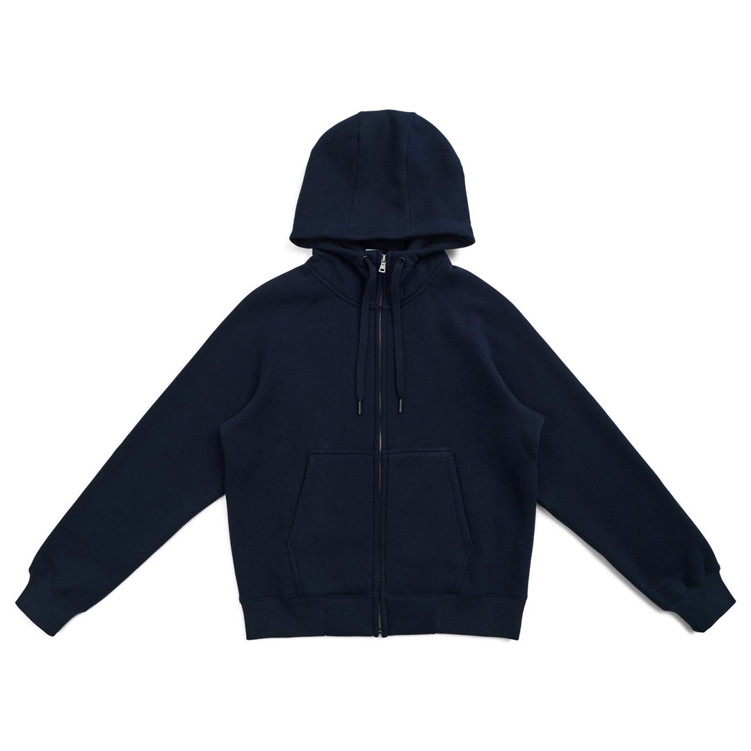Ramo The Cotton Care Zip Through Hoodie | Ladies Navy Outerwear