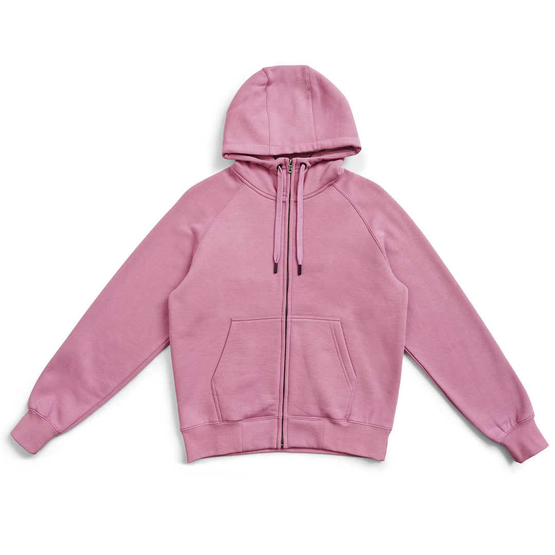 Ramo The Cotton Care Zip Through Hoodie | Ladies Pink Outerwear