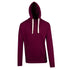 Ramo The Brushed Heavy Fleece Pull On Hoodie | Mens Maroon Hoodie