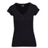 Ramo The Henley Tee | Ladies Black Shirts & Tops