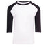 Ramo The 3/4 Raglan Sleeve Tee | Kids White/Black Shirts & Tops