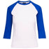 Ramo The 3/4 Raglan Sleeve Tee | Ladies White/Royal Shirts & Tops