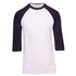 Ramo The 3/4 Raglan Sleeve Tee | Men White/Navy Shirts & Tops
