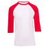 Ramo The 3/4 Raglan Sleeve Tee | Men White/Red Shirts & Tops