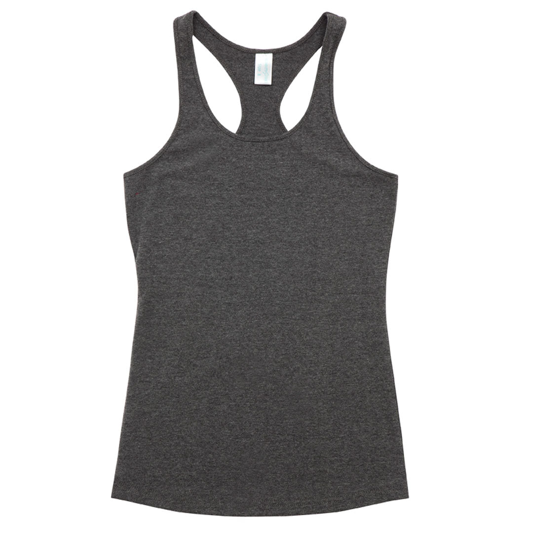 Ramo The Cotton Racer Back Singlet | Kids Charcoal Marle Shirts & Tops