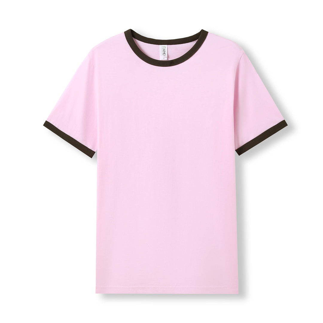Ramo The Ringer Tee | Adults Pink/Brown Shirts & Tops
