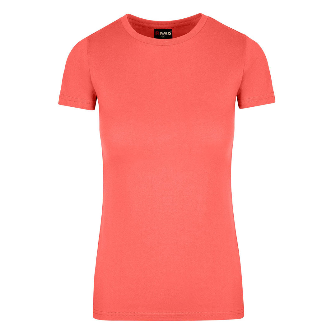 Ramo The American Style Crew Tee | Ladies Coral Shirts & Tops