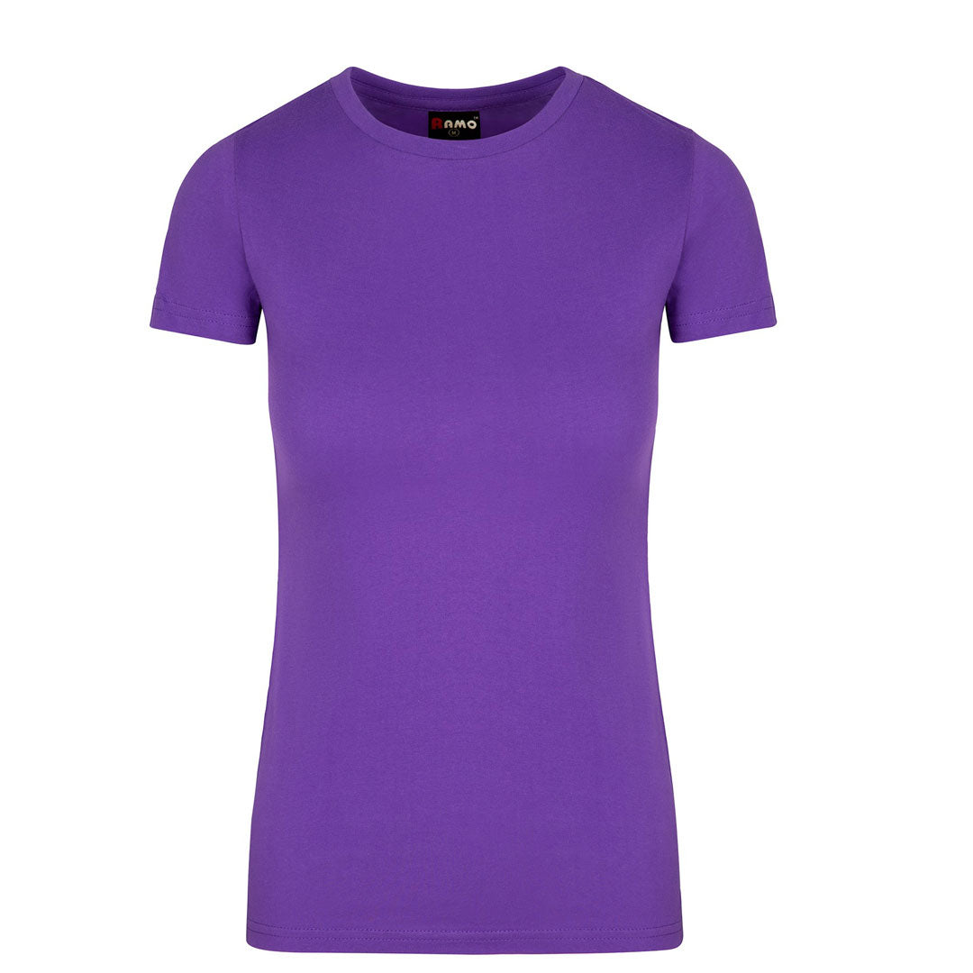 Ramo The American Style Crew Tee | Ladies Grape Shirts & Tops