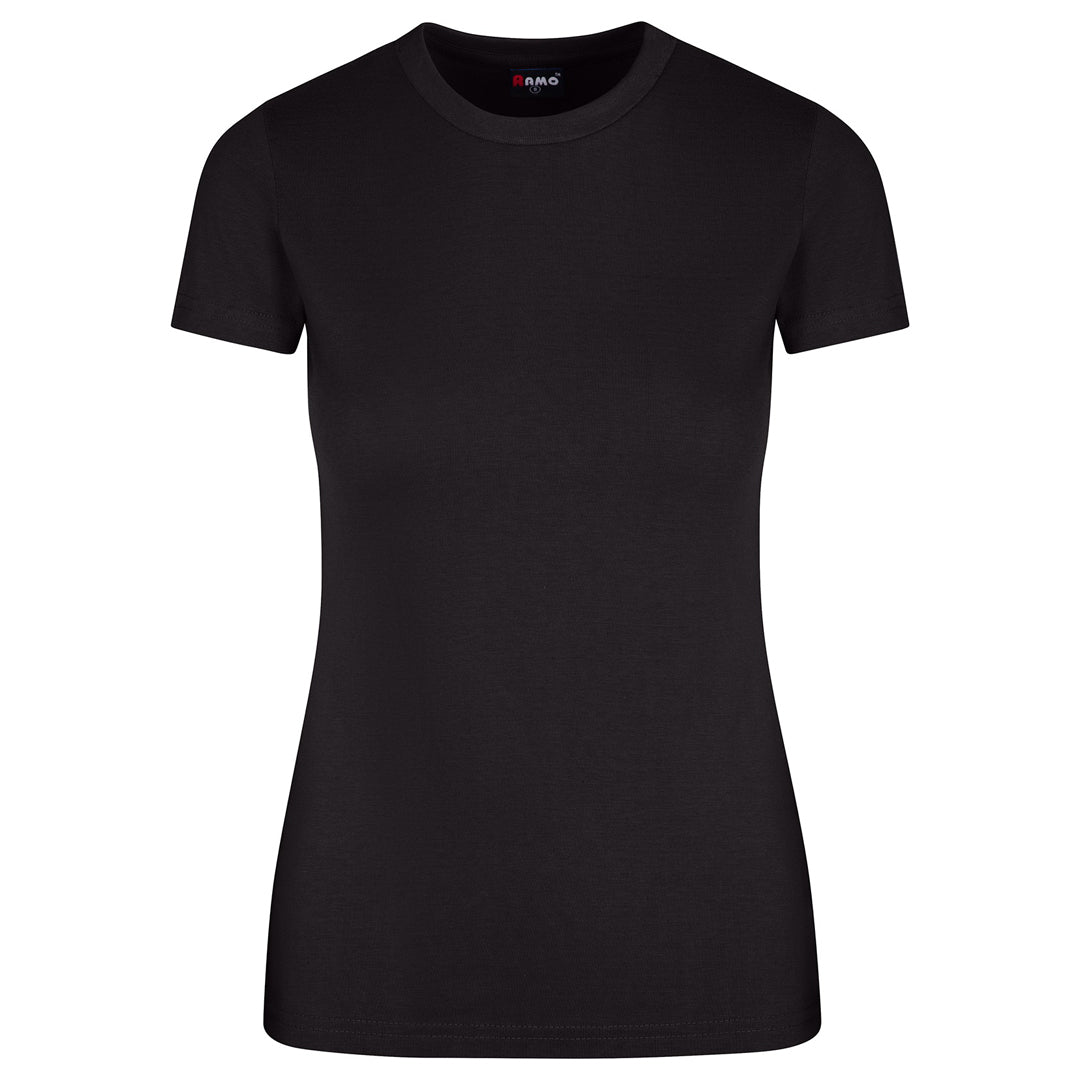Ramo The Slim Fit Tee | Ladies Black Shirts & Tops