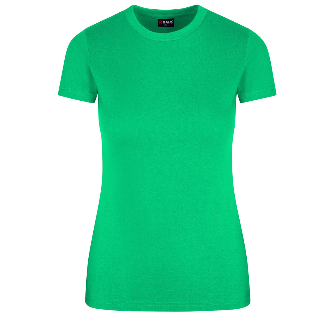 Ramo The Slim Fit Tee | Ladies Emerald Green Shirts & Tops