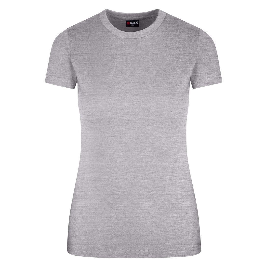 Ramo The Slim Fit Tee | Ladies Grey Marle Shirts & Tops