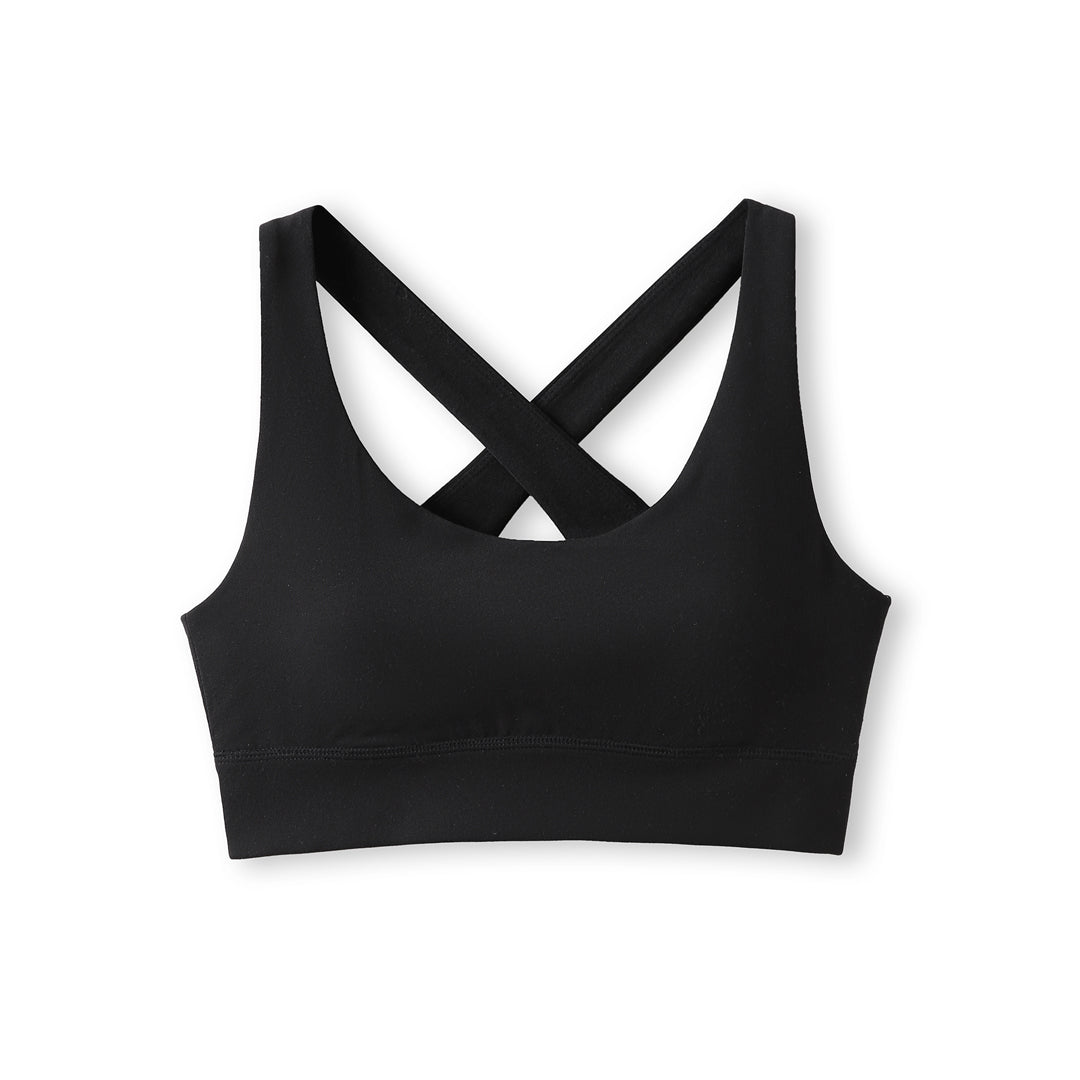 Ramo The 4 Way Stretch Crop Top | Ladies Black Activewear