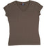 Ramo The V-Neck Tee | Ladies | Slim Fit Brown Shirts & Tops