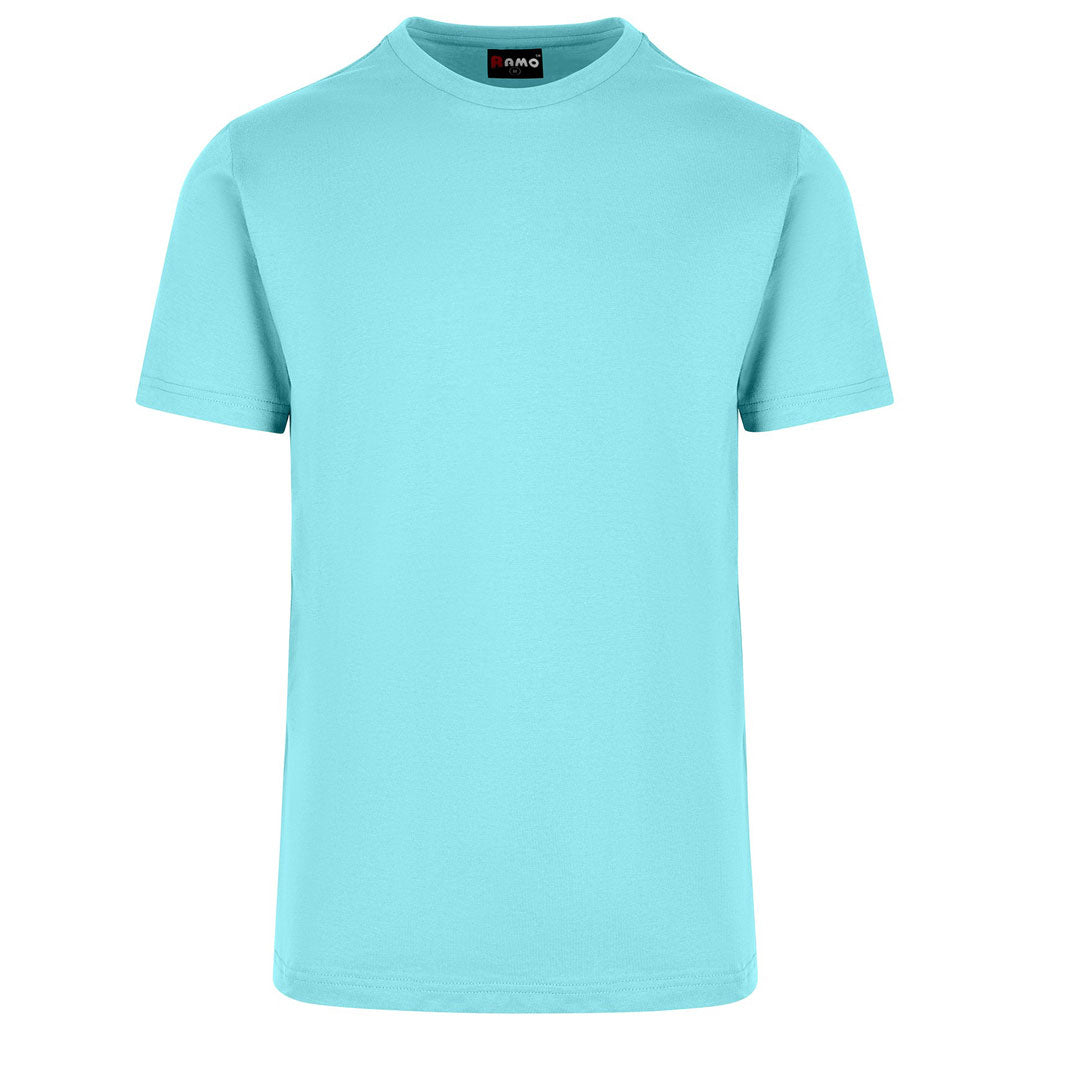 Ramo The American Style Crew Tee | Men Aqua Shirts & Tops