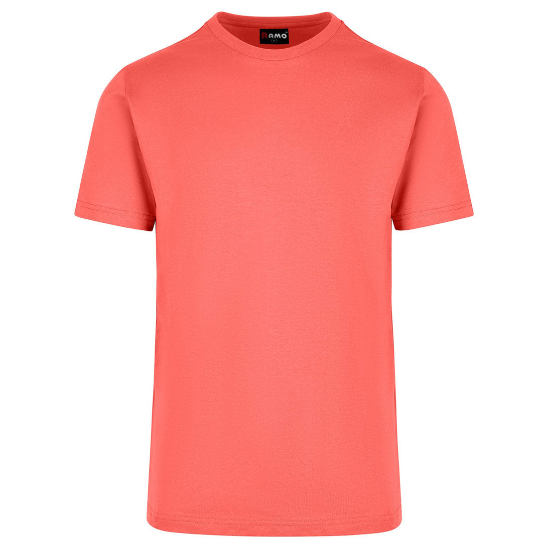 Ramo The American Style Crew Tee | Men Coral Shirts & Tops
