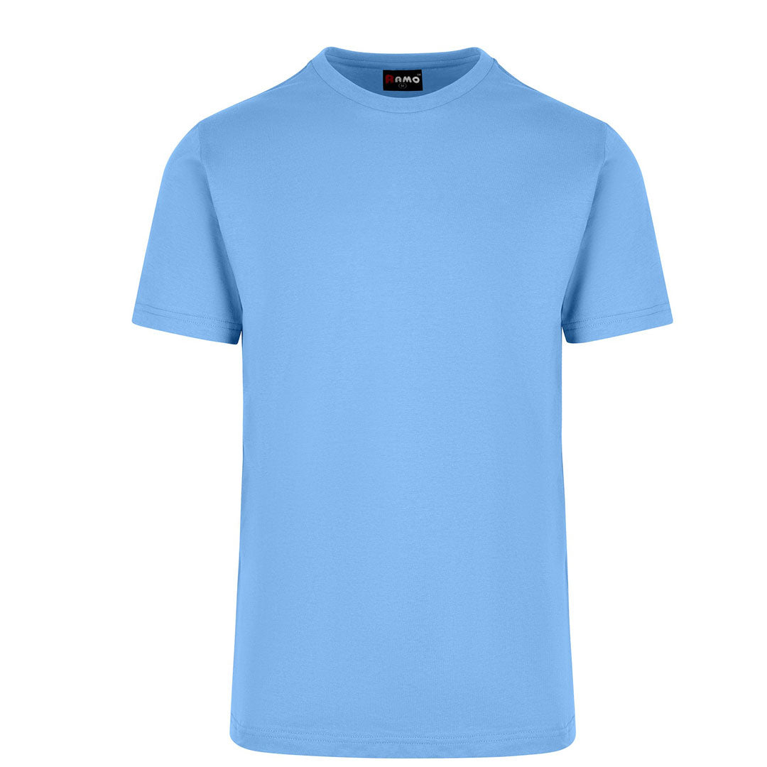 Ramo The American Style Crew Tee | Men Sky Blue Shirts & Tops